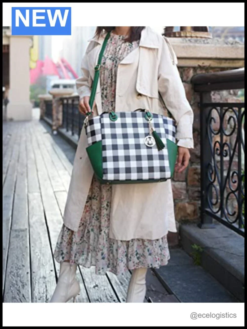 Women's Vegan Leather Satchel Crossbody Bag Tote with Adjustable Strap